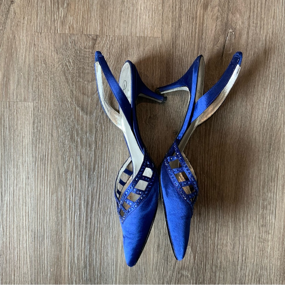 Formal Blue Slingbacks